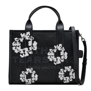 Marc Jacobs Black Floral Tote Bag